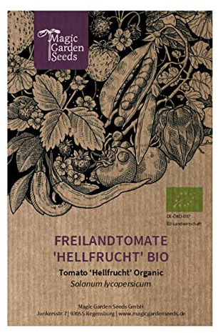 Robuste rote Freilandtomate 'Hellfrucht' (Solanum lycopersicum) Bio 20 Samen
