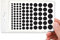 BLOCKED Coperture in vinile impilabili per webcam/fotocamere, adesivo per webcam a bassa aderenza, 95 adesivi per webcam a bassa aderenza, 5 misure, nero (confezione da 95 pezzi)