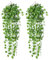 Ousuga Artificial Ivy Garland,2PCS Ivy Garland Fake Vine Greenery Leaves Fake Plants Hanging Vine Plant for Home Kitchen Garden Office Wedding Wall Decoration Indoor Outdoor