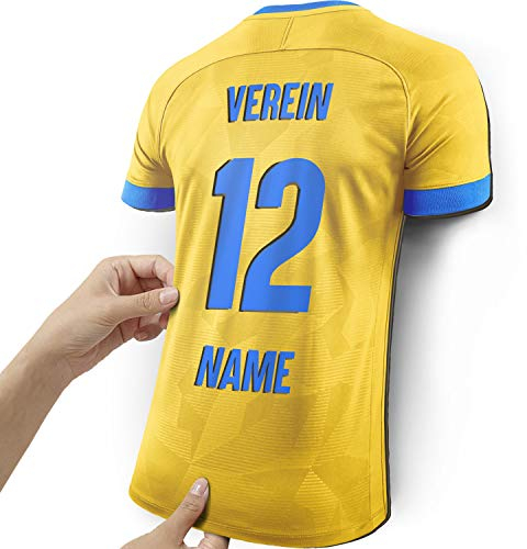 Elbeffekt Trikotlampe für Braunschweig Fans aus Holz - personalisierbares Geschenk - schenke dein individuellen Braunschweig Fanartikel aus Echtholz