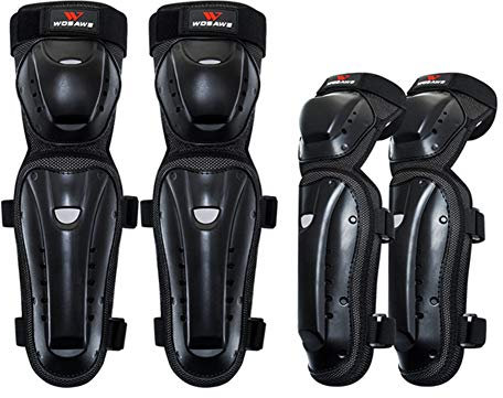 ZMMZZ Rodilleras Codo, Motocross Snowboard Patineta Esquí Roller Hockey Protección Deportiva Soporte MTB Kneepad Set