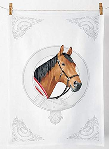 Ambiente Geschirrtuch Classic Horse Pferdebild 50 x 70 cm, 100 & Cotton