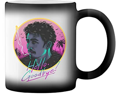 Original The Umbrella Academy Hello Goodbye Klaus Hargreeves Black Magic Coffee Mug