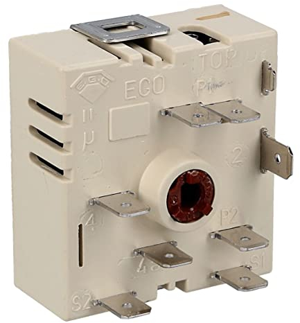 easyPART Kompatibel/Ersatz für EGO 50.55021.120 Kochplattenschalter 2kreis für Kochfeld Herd