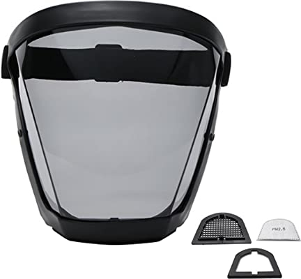 Super Protective Face Shield - Full Face Protective Shield Visor,HD Anti-Fog Reusable Face Protective Staubdicht Und Spritzwassergeschützt PC-Sportreiten Gesichtsschutz Augen-Nasen-Mundschutz