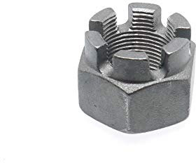 100 Stk Kronenmutter DIN 935 Feingewinde M28 x 1,5 - Stahl