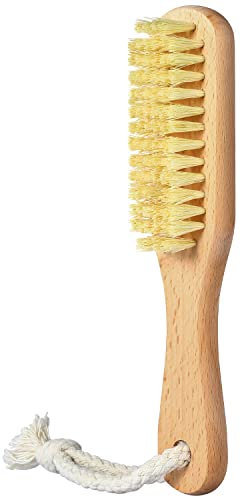 Larbois Nail Brush for Cleaning Fingernails, Wooden Nail Brushes Fingernail Brush for Cleaning Nail Scrub Brush with Hanging Rope (Beechwood)