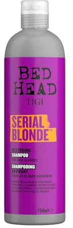 TIGI Bed Head Serial Blonde Restoring Shampoo, 750 ml, Silberflasche