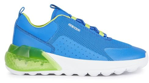 Geox Boys J Activart Illuminus Sneaker, Blue, 11.5 UK Child