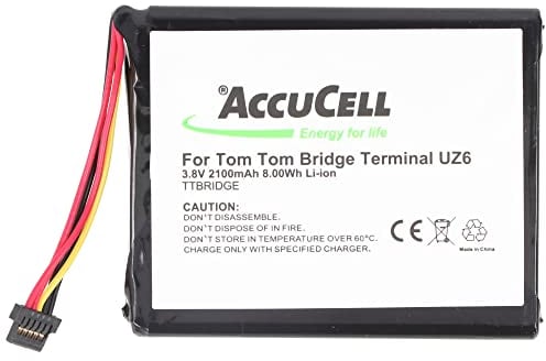 Batterie compatible avec Tomtom Bridge, Tomtom modèle UZ6 1CP515161HR, compatible avec Rescuetrack, batterie compatible avec Webfleet PRO 8270 et 8275 3,8 V 2100 mAh 7,98 Wh