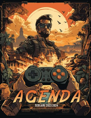 agenda scolaire 2023 2024 gaming: Organiseur pour Cultivez votre bonheur et votre bien-être, manga, gamer, école, lycée, collège, université ,1 ... 2023 à décembre 2024)- Format 21.59x27.94 cm