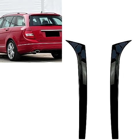 Auto Heckspoiler Flügel Schwarz Auto Flanke Heckspoiler für Mercedes Benz W204 S204 Wagon 2007-2014 Außen flügel Spoiler Auto Zubehör