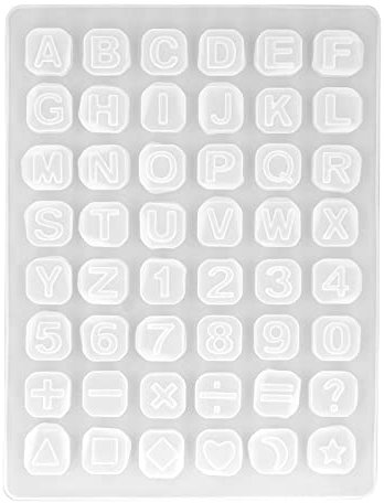 Tissting 3 Stück Kaiser Muffinform 48 Tassen Antihaftbeschichtet BPA-frei Silikon Muffin Cupcake Backblech, 21 x 16 cm Buchstaben Zahlen Mini Muffinblech für Brownies Kuchen Pudding(Weiß)