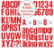 Self Adhesive Vinyl Letter Number Stickers Kit, Mailbox Numbers Sticker for Mailbox, Alphabet Number Stickers, Decals for Sign, Kitchen,Door, Business, Addres (red, 4inch)