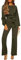 RMBLYfeiye Bodysuit Women Ganzkörper Jumpsuit Damen Grün Blaumann Für Frauen Boot-Ausschnitt Einfarbiges Festlich Hosenanzug Langarm Straight Leg Mit Gürtel
