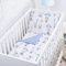 BABYSAFE Baby Safe Bettbezug Babybett 135x100 cm Bettbezug Kinderbett 100% Bio-Baumwolle ÖKO-TEX Zertifiziert Laken Einzelbett Babybettwäsche Set Ballon Blau