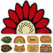 Astra Paillasson Naturel Coco - Paillasson Coco 40x60cm Fleur - Tapis de propreté antidérapant Robuste - extérieur Paillasson intérieur - Tapis de Porte extérieur Couvert