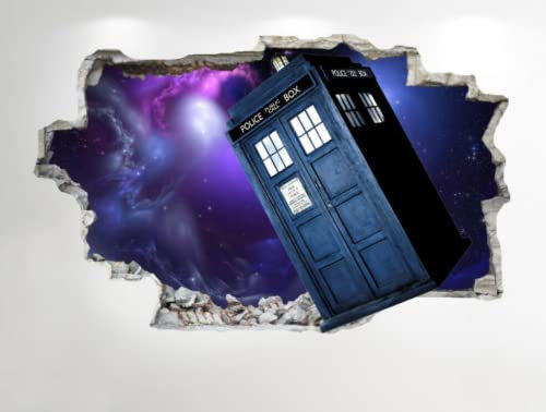 Adesivo da parete Doctor WHO Look 3D - Adesivo da parete Tardis per bambini in camera da letto Z712