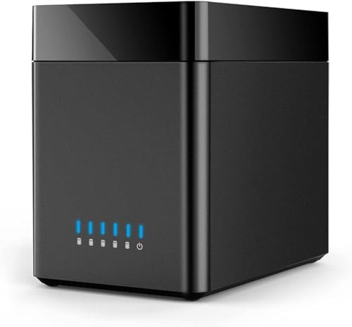 Ultra Slim Portable External Hard Drive, Hard Drive Docking Station 2/5 Bay USB3.0 Type-C 3.5 Inch HDD Enclosure with 12V Power Aadapter Magnetic Technology External Hard Drive