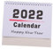 VILLCASE 5 Stück 2022 Englischer Tischkalender 2022 Staffelei-kalender 2021-2022 Kleiner Tischkalender 2022 Taschenkalender Planerkalender 2022 To-do-liste Notizen Kalender Papier Weiß