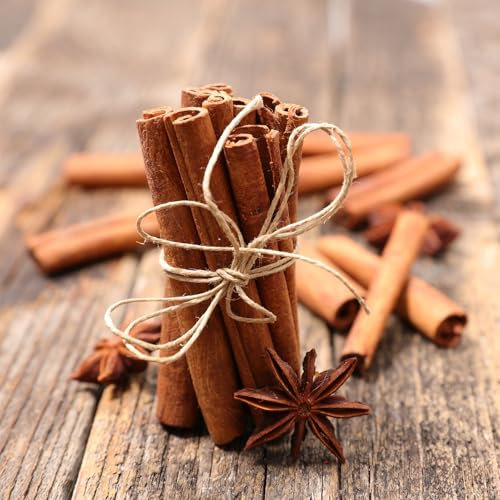 HERZONE Adventskranz Deko Zimtstangen Deko 40pcs Zimtstangen Basteln, Zimtstange Dekozimtstangen Bastelzimt Getrocknete Gewürze Weihnachtsdekoration Gewürzrinde Bastelbedarf für Weihnachtskranz (A)