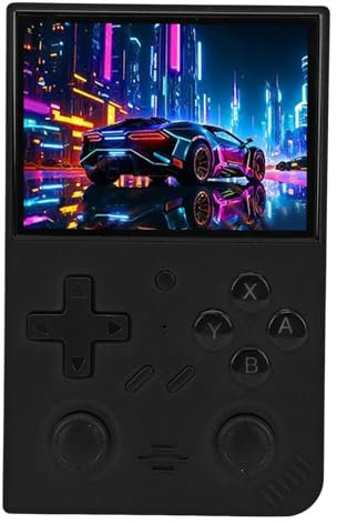 Consola de Juegos Portátil, LCD 4:3 HD 640 X 480 IPS, Quad Core 1,5 GHz, MAME, PS1, CPS3, NEOGEO, 20 Simuladores, Diseño Compacto, Batería de 3000 MAh, Tecnología de (64G)