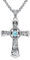 KATHLU Cross Necklace for Women Men 925 Sterling Silver Jesus Cross Pendant Christian Necklace Jewelry Gifts