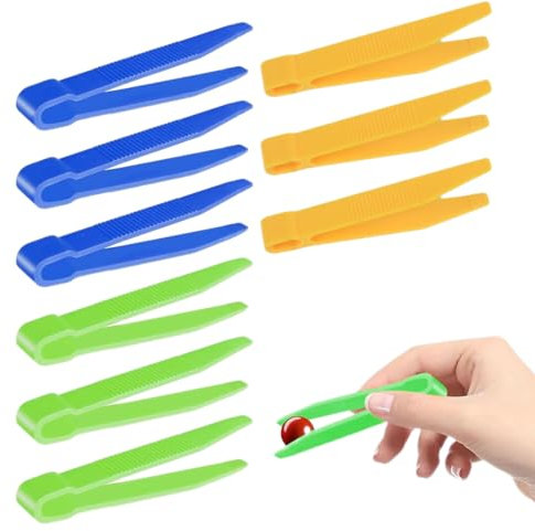 WUSJCOF 9 Pièces Pinces pour Enfants, Jouets Sensoriels et Éducatifs pour le Développement de la Motricité Fine (Multicolore)