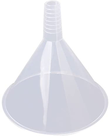 Plastik transparenter Trichter 150 mm großes Dreiecks -Sieb wiederverwendbares Kunststoff -Trichter, Dreieckstrichter, transparentes Sieb, wiederverwendbares, groß