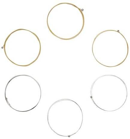 Juego de cuerdas para guitarra acústica de acero inoxidable antioxidante, 6 piezas con aleación de cobre-fósforo, compatibles con guitarras clásicas y folk