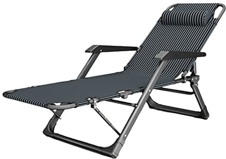 Verstellbarer Zero Gravity Loungesessel für den Außen- und Innenbereich, geräumig, zusammenklappbar, langlebig, neigbar und bequem