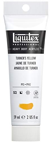 Liquitex Heavy Body Acrylic Paint 59ml Tube Turners Yellow Series 2