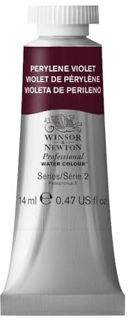 Winsor & Newton Aquarelle Professionnel - Peinture Aquarelle, Haute Luminosité, Résistante à la Lumière, Qualité Archive, Tube de 14 ML, Couleur Violet de Pérylène