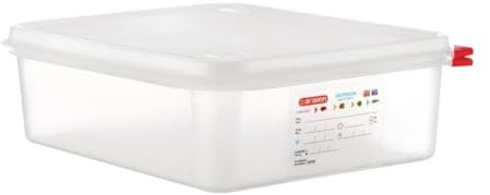Araven DL982 Food Container, 26.5 cm Item Length (Pack of 4) | Graduated markings on the side allow for fast and accurate inventory checks in busy professional kitchens.
