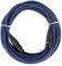 Pronomic Stage DMX3-10 DMX-Kabel 10 Meter (zur Verkabelung von Lichteffekten, Goldkontakte, Mantelfarbe: Blau, XLR Male zu XLR Female)