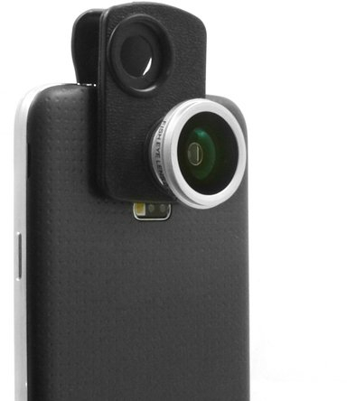 System-S Clip-on 180° (0,28x) Fischaugenlinse Fisheye Lens Fisch-Auge Objektiv für Archos 40b Titanium 64 Xenon 50c Oxygen Zenfone 4 5 6