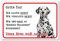 AdriLeo Schild - Vorsicht Dalmatiner schwarz/weiß - Wir kaufen nichts - (20x30cm) / Achtung Hund Wachhund deutscher Hund robust langlebig UV-beständig wetterfestes Warnschild