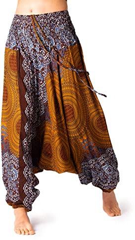 PANASIAM Aladin Pants, Mandala 4, Brown L