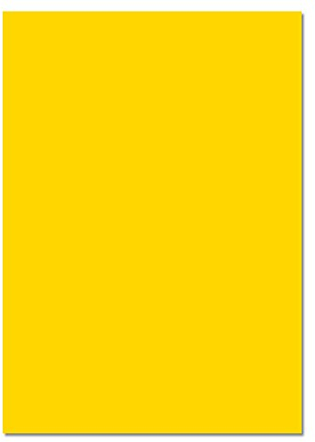 Tonkarton 220g/m², 50x70cm, 25 Bogen, bananengelb