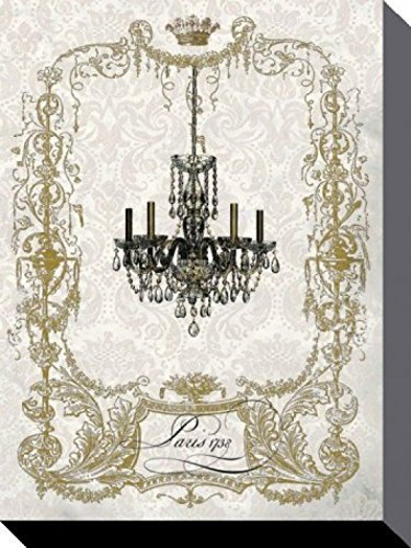 1art1 Jugendstil Poster Pariser Kerzenleuchter, Wendy Paula Patterson Bilder Leinwand-Bild Auf Keilrahmen | XXL-Wandbild Poster Kunstdruck Als Leinwandbild 80x60 cm
