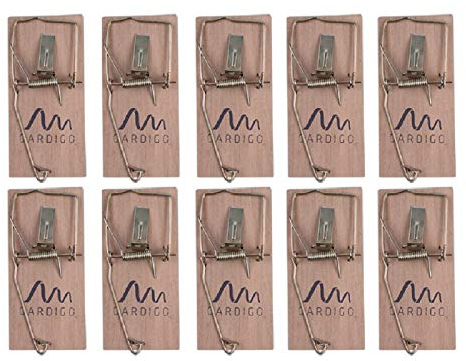 Gardigo Mausefalle 10er Set für innen sowie außen ohne Gift und umweltfreundlich