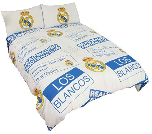 Real Madrid Patch Single Duvet Set (Duvet 135x200cm) (Pillow Case 50x75cm) - One Size