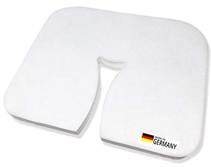 Physiofit24 Gesichtsauflagen 100 Stück Vlies-Nasenschlitztücher hochwertig, atmungsaktiv und weich 35x28cm Y-Schlitz