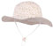 EOZY Chapeau Bob Coton Bébé Fille Chapeau Soleil Été Enfant Anti-UV UPF50+ Pliable Motif Fleurs Mignon Princesse Voyage Protection Outdoor (Rose, 1-2 Ans, 1_Year)