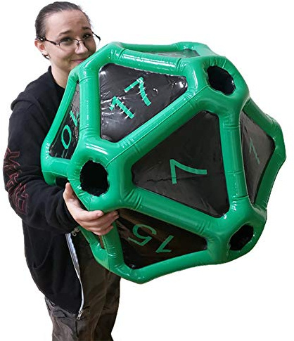 Grandi dadi D20 gonfiabili extra large gigante gioco DND da tavolo gioco di ruolo Dungeon e draghi