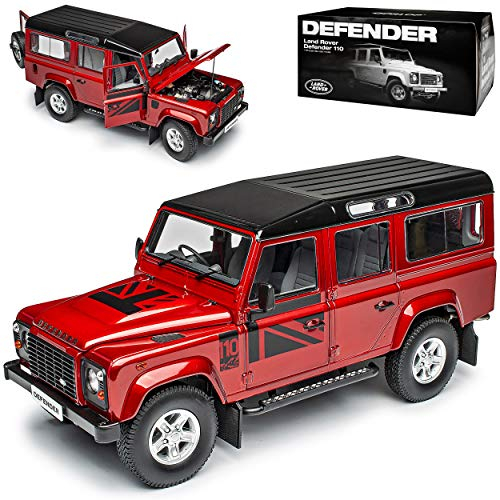 Dorlop Land R*o*v*e*r Defender 110 Rot Rechtslenker 5 Türer 1/18 Century Dragon Modell Auto