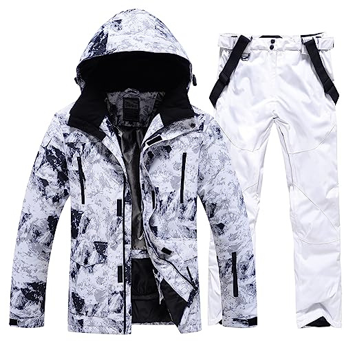YEEFINE Herren Ys22-sj Skijacke und Hose