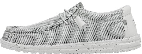 HEYDUDE Wally Sox Herren - Slip on Schuhe - Mokassin Stil, Stone White, 38