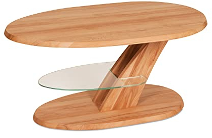 58 aufm Kessel Funktionstisch Carlynne höhenverstellbar 100 x 65 x 48-65 Couchtisch Massivholz Kernbuche 16100