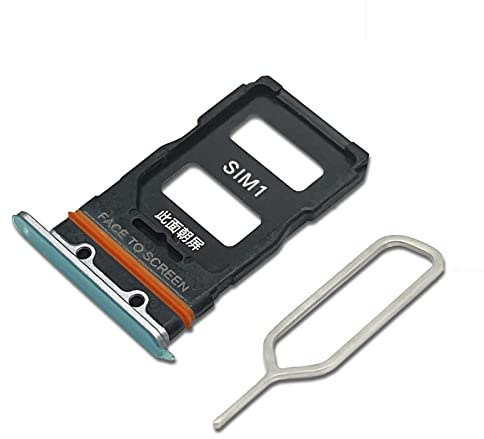 Eonpam Dual SIM Karte Rahmen für Xiaomi 12/12X Card Tray SIM Kartenhalter Slot Schlitten Halter + SIM Pin(Blau)
